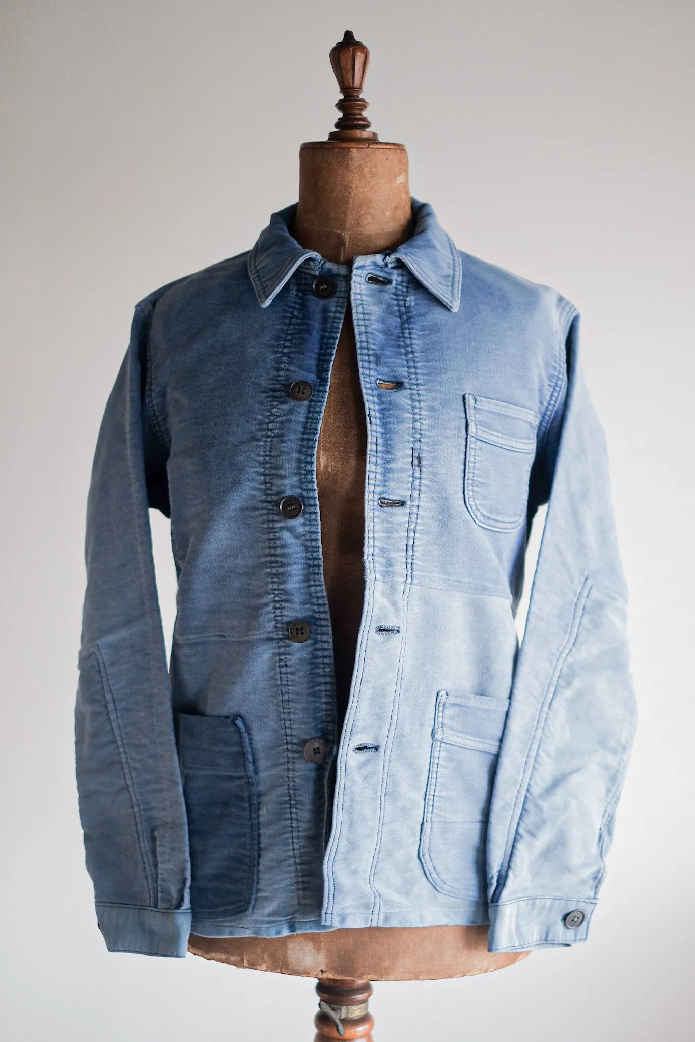 [~ 50's] Veste de travail Blue Moleskin vintage française 