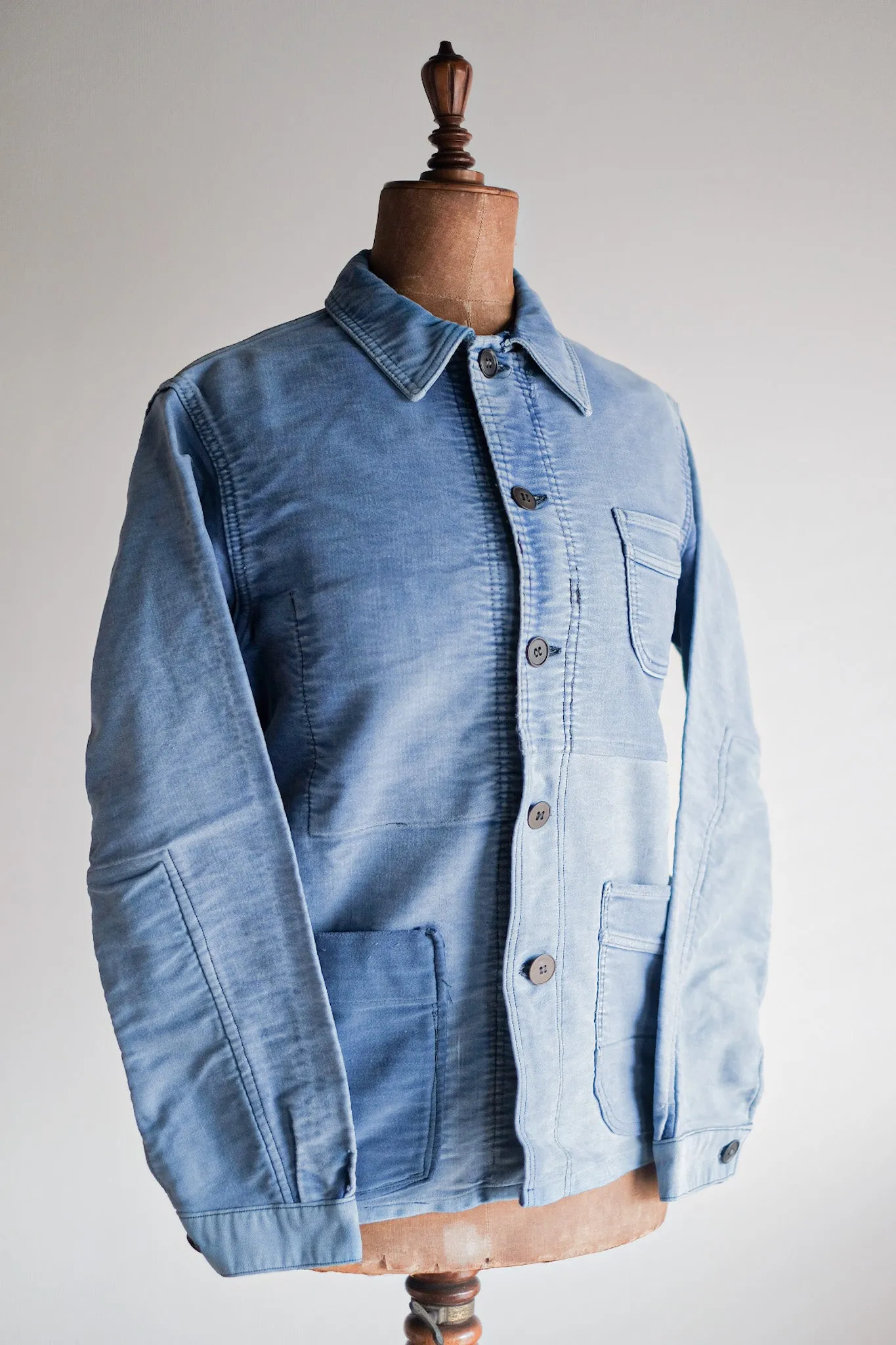 [~ 50's] Veste de travail Blue Moleskin vintage française 