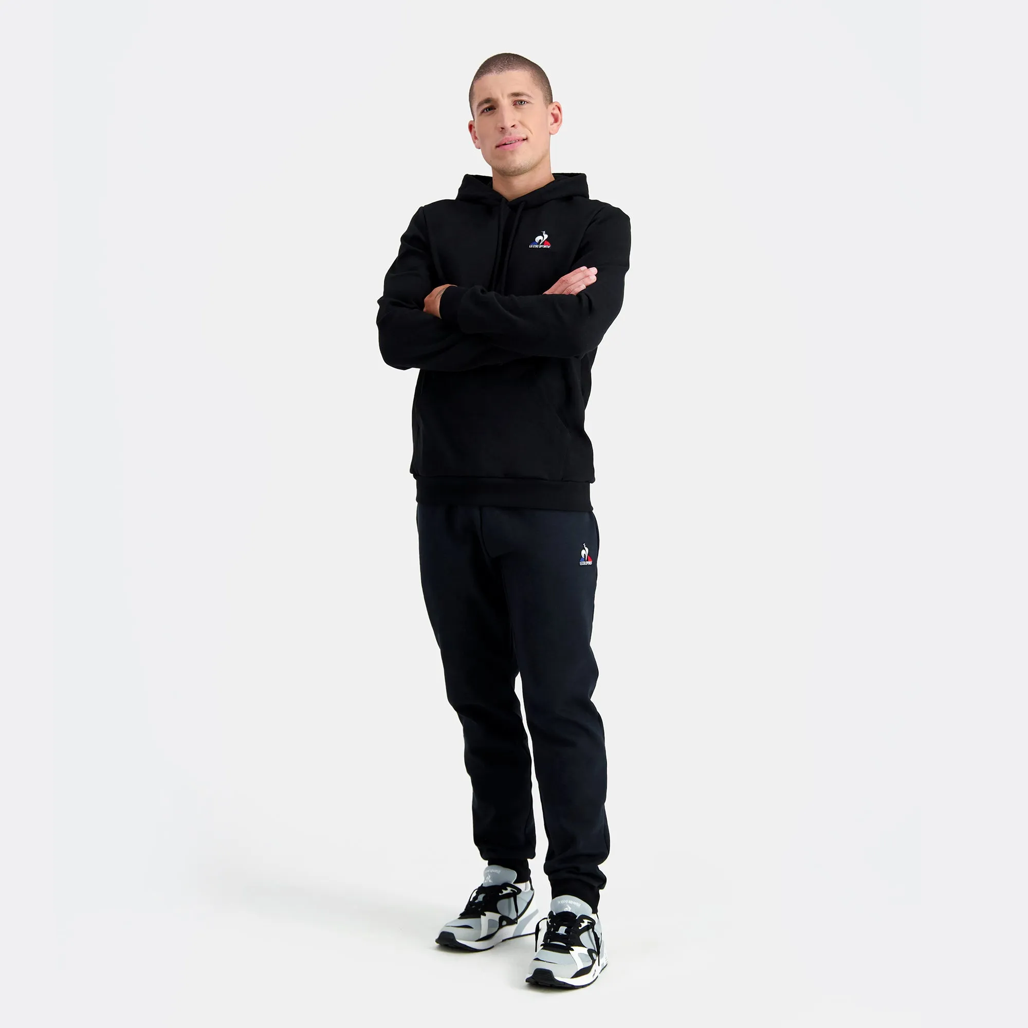 2310554-ESS Hoody N°2 M black | Sweat à capuche Homme
