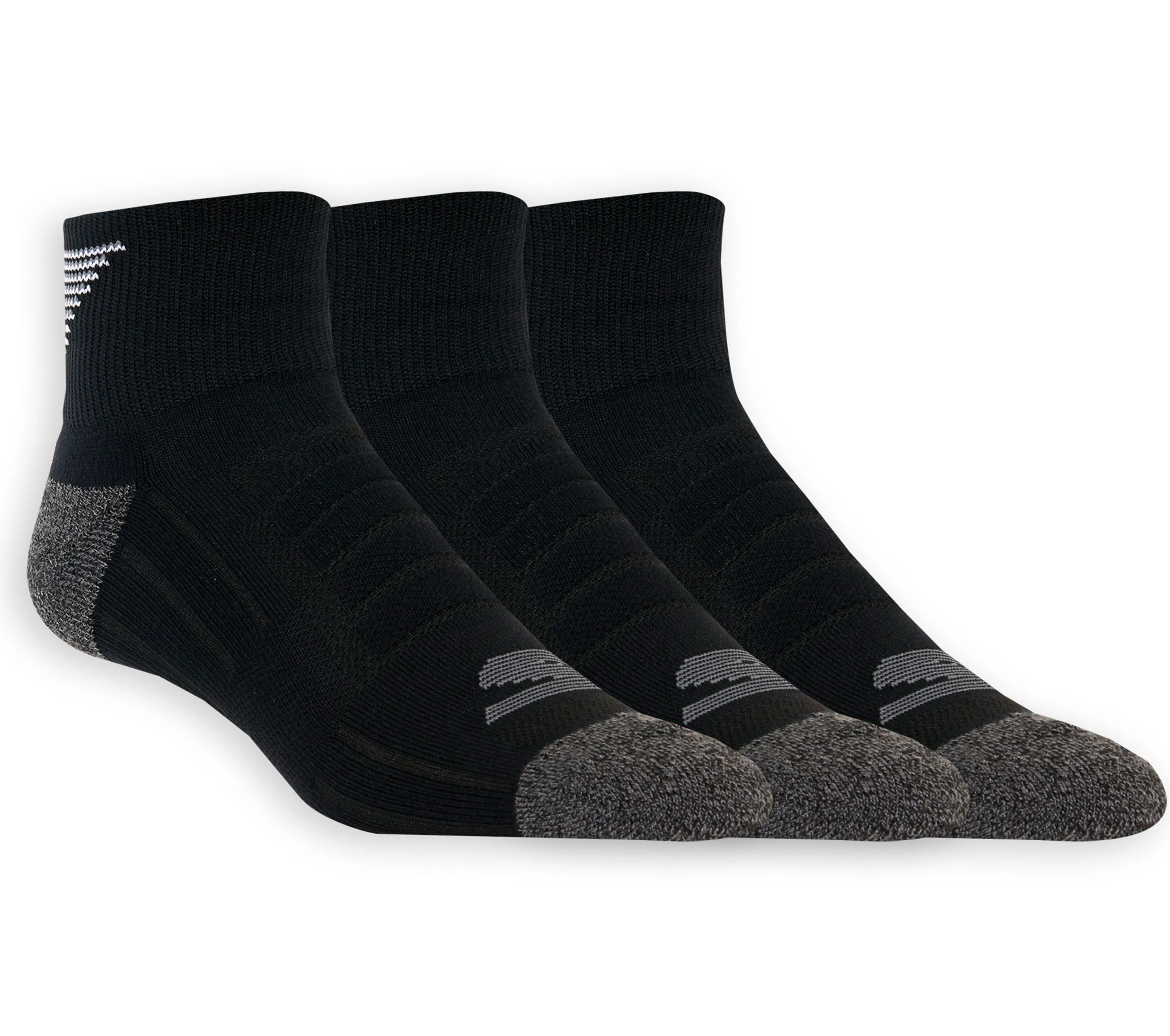 3 Pack Quarter Crew Athletic Socks