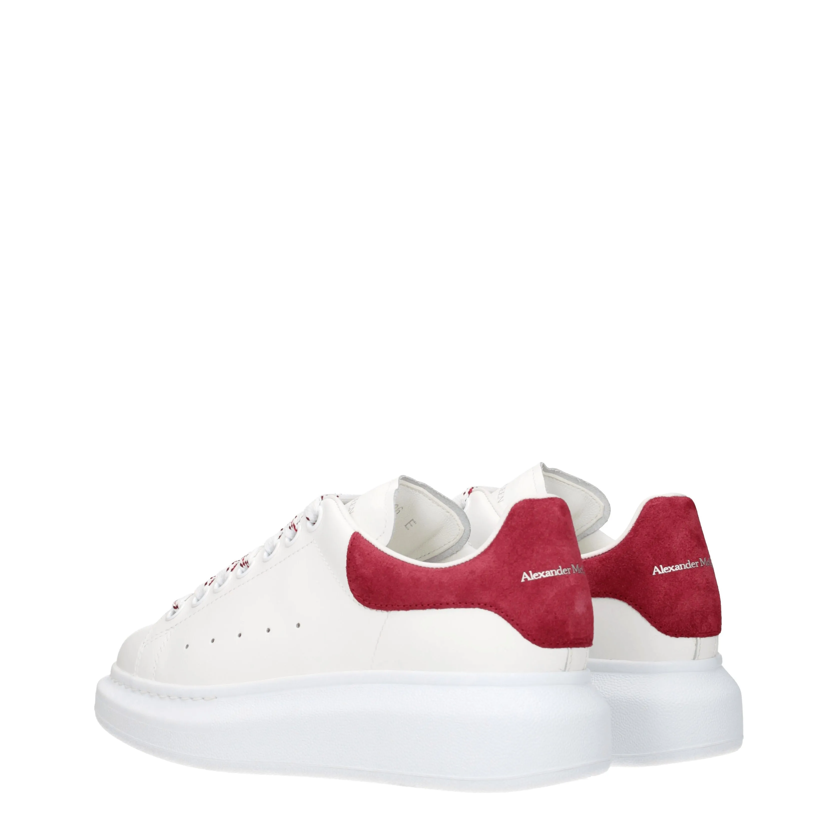 Alexander McQueen Sneakers surdimensionné des femmes blancs blancs / cerise