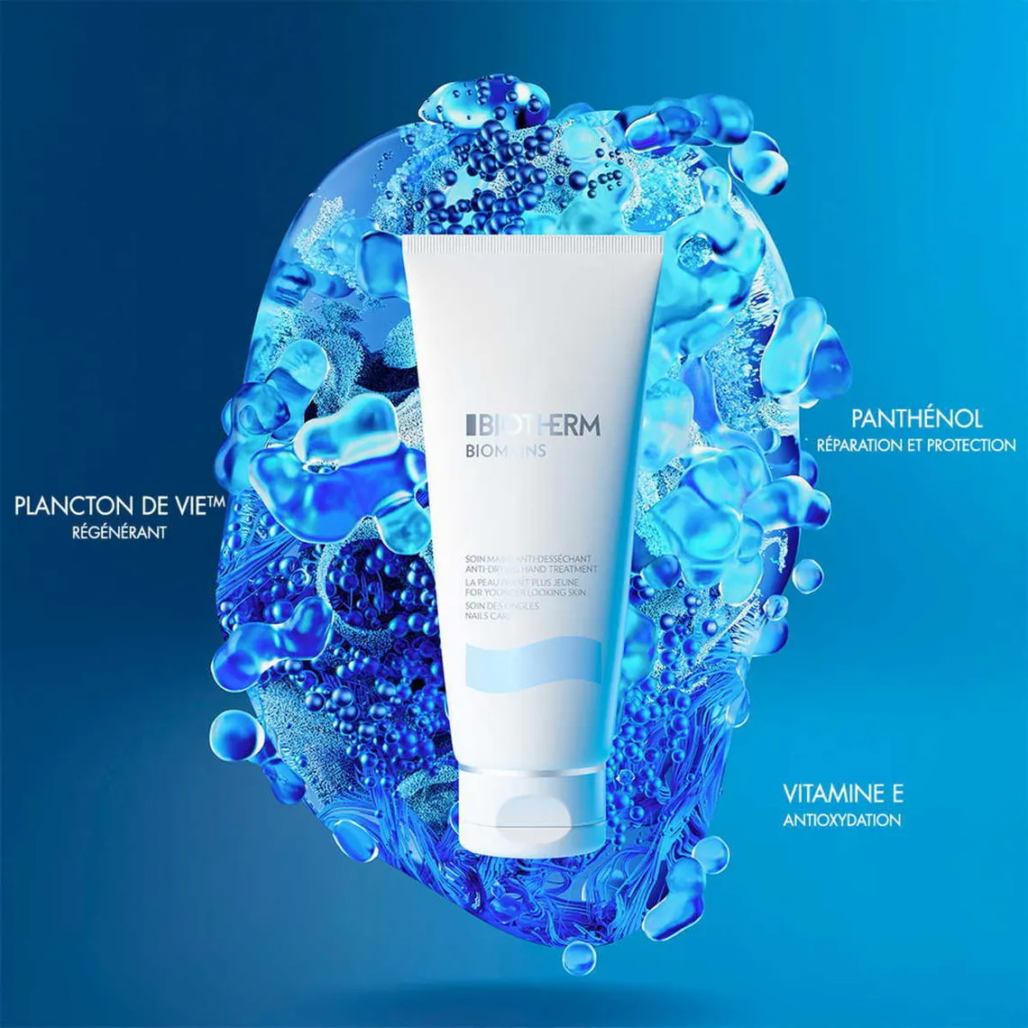 Biomains Anti-Dessechant & Fortifiant Ongles - Jeunesse Des Mains Biotherm - Soins des mains Homme sur MenCorner