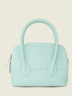 BLUE LEATHER HANDBAG WOMEN Gisèle S Pastel - Baby Blue