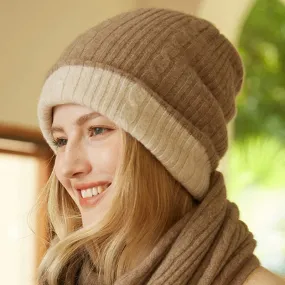 Bonnets en cachemire épais et chaud