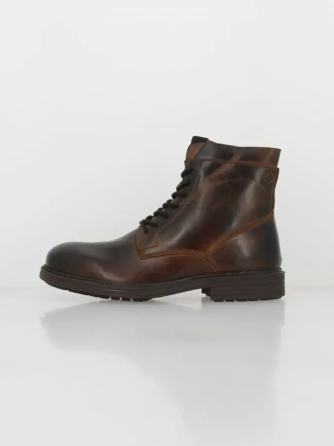 Boots en cuir delaney marron homme - Jack & Jones | wimod