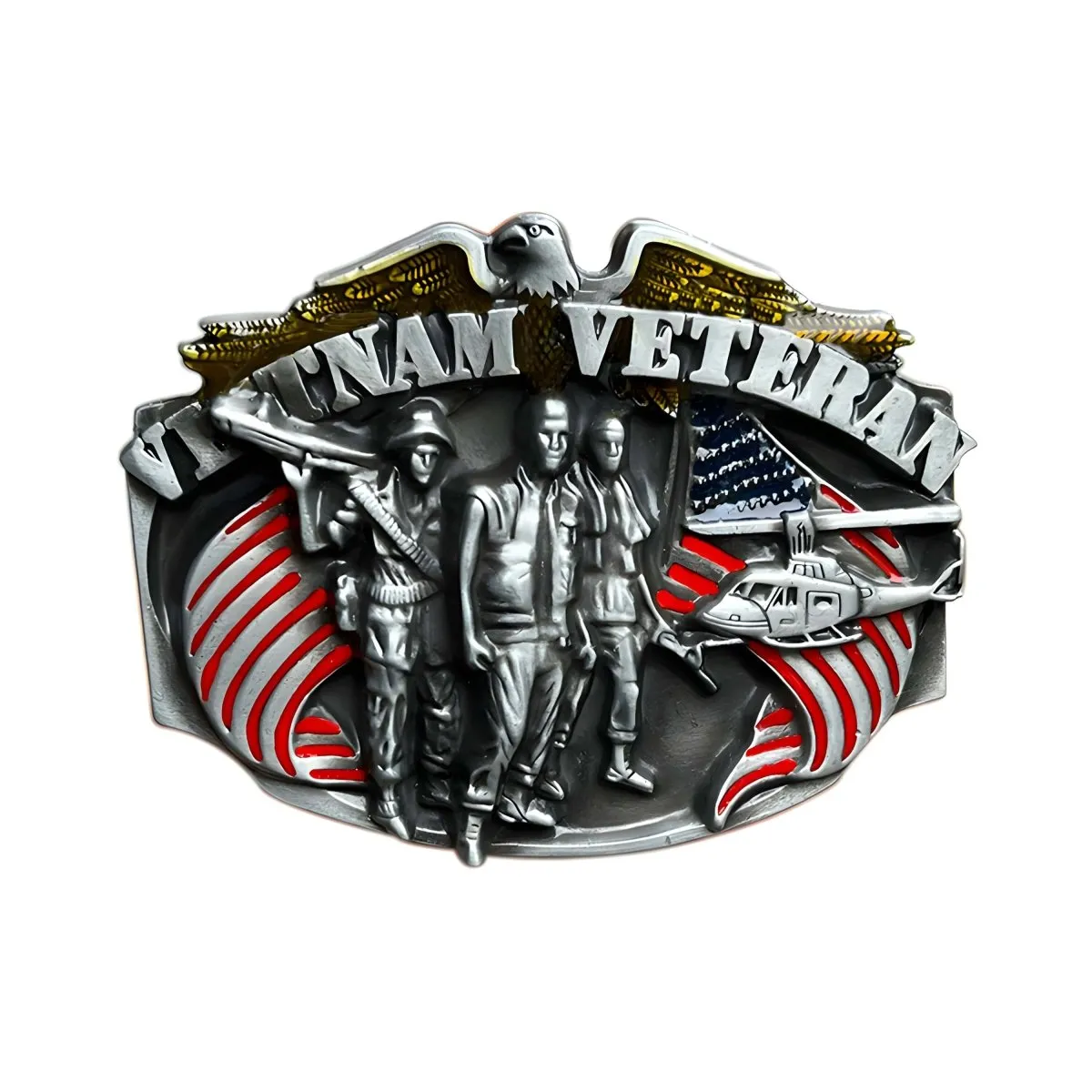 Boucle de ceinture Américaine, Vietnam Veteran, modèle Koda