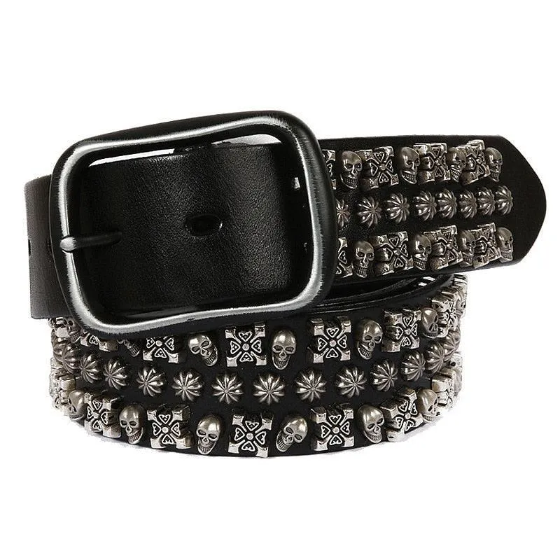 Ceinture Cloutée pour Femme ou Homme, modèle Syllia