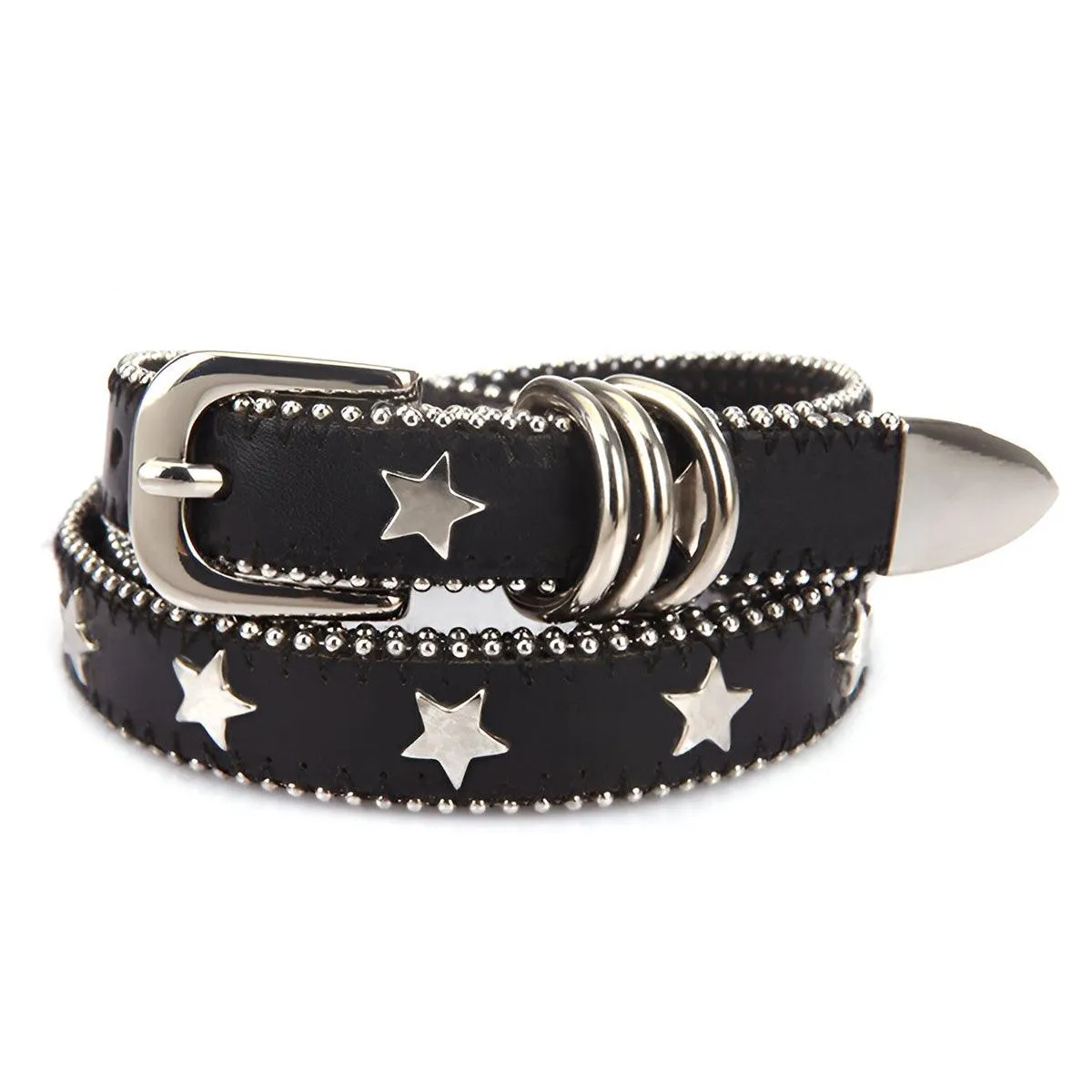 Ceinture Cloutée à étoiles pour Femme, modèle Eline