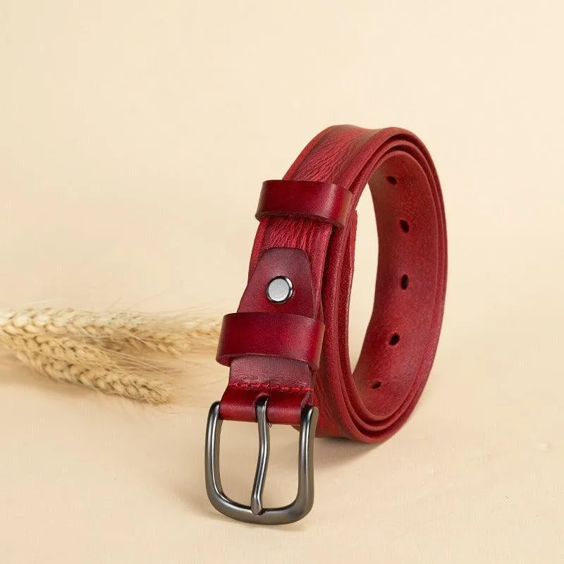 Ceinture en cuir pour femme, modèle Anaa