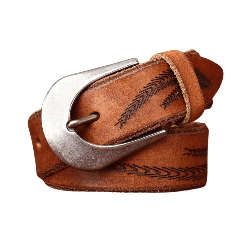 Ceinture en cuir pour femme, modèle Ananya