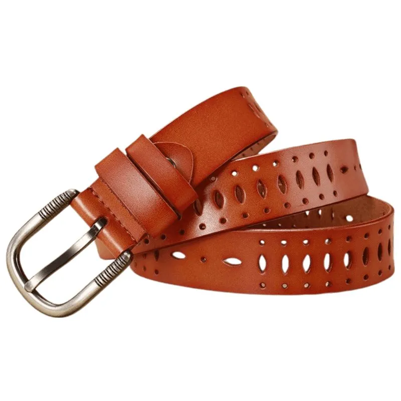 Ceinture en cuir pour femme, modèle Atilia