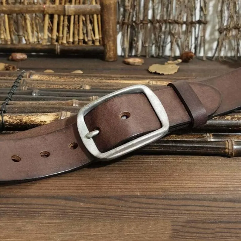 Ceinture en cuir pour homme, modèle Thanica