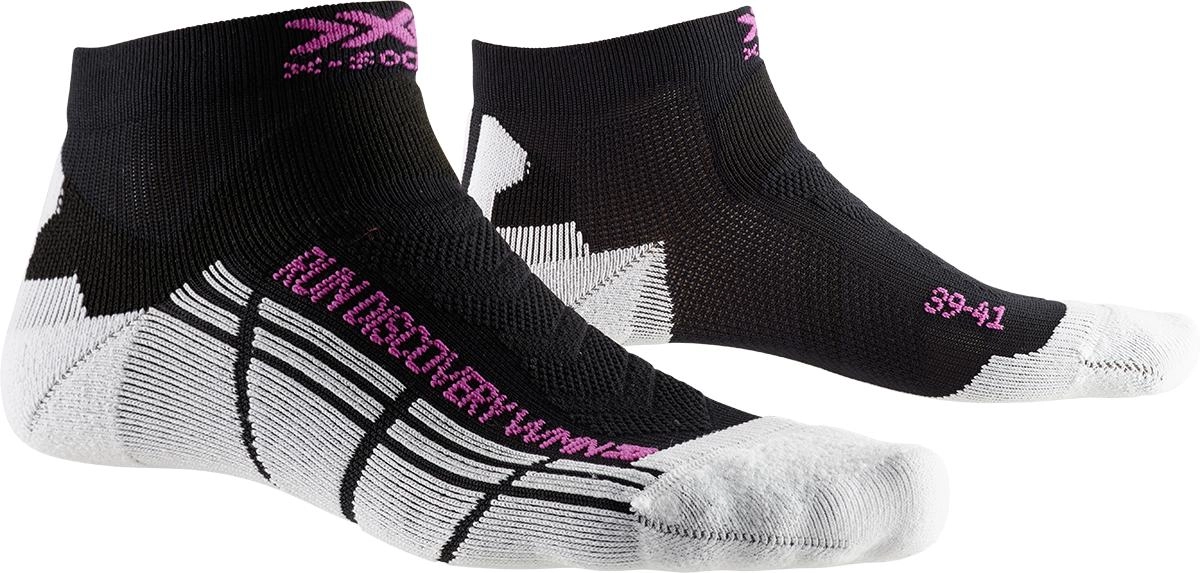 Chaussettes de Course X-Socks Women Run Discovery Black White