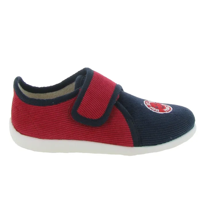 chaussons et pantoufles -  - junior garcon - Toile Jean - Bleu - Bellamy