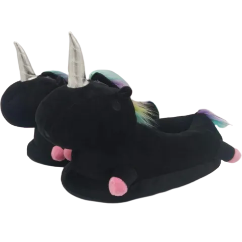 Chaussons Licorne Noire