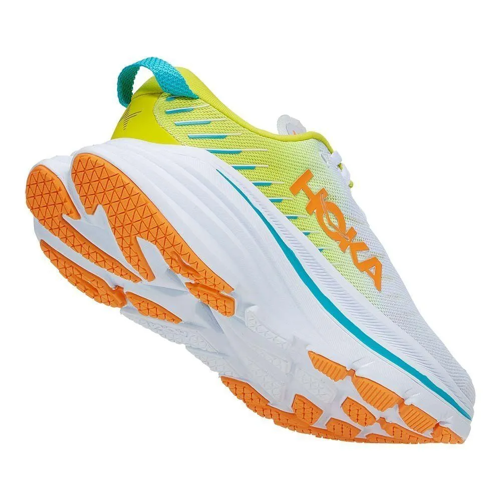 Chaussures running HOKA Femme | Chaussures entraînement running avec plaque en fibre de carbone Hoka Bondi X W White/Evening Pri