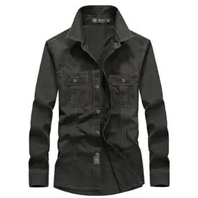 Chemise homme style militaire