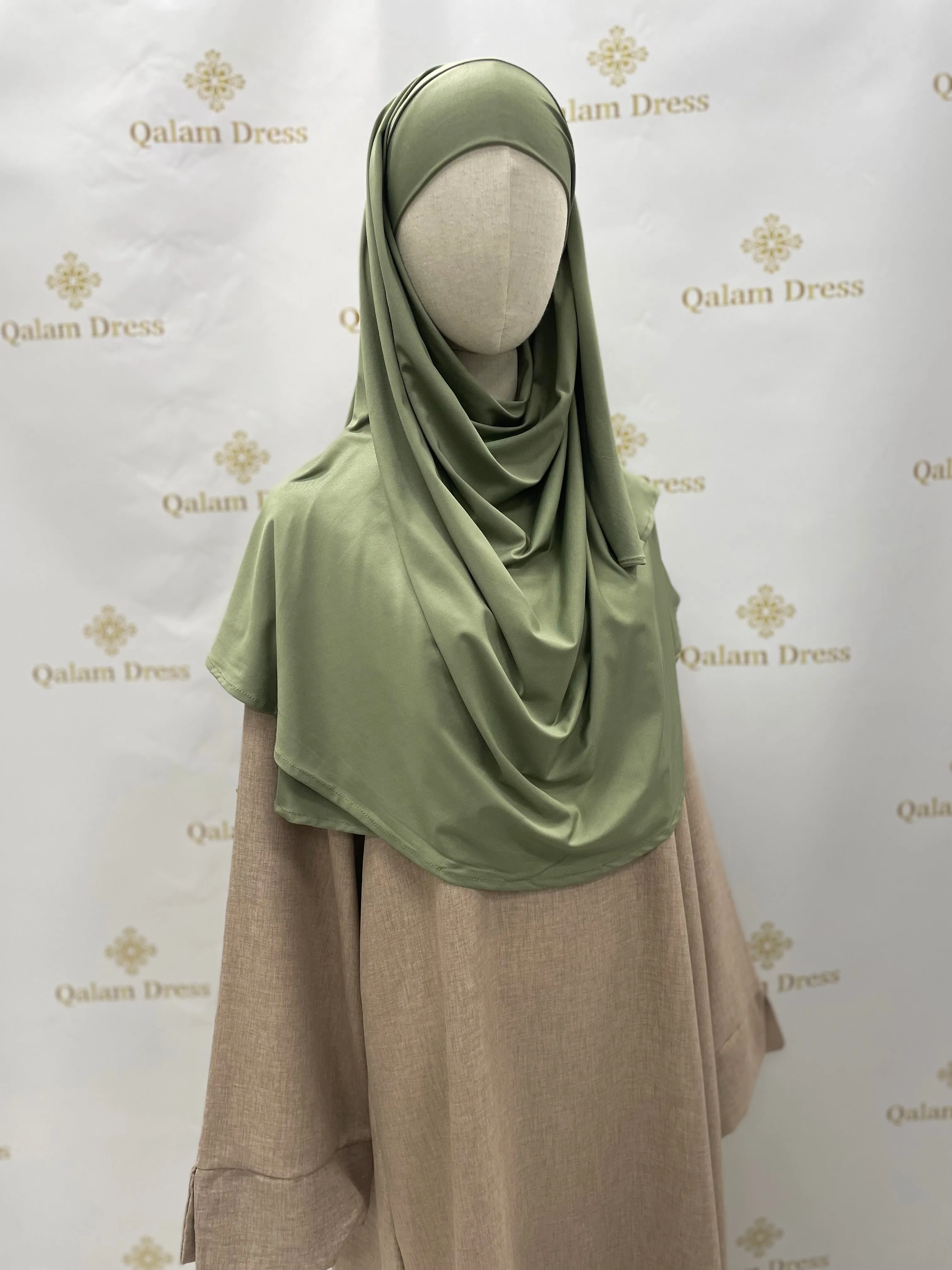 Hijab une pièce Jersey premium demi_lune