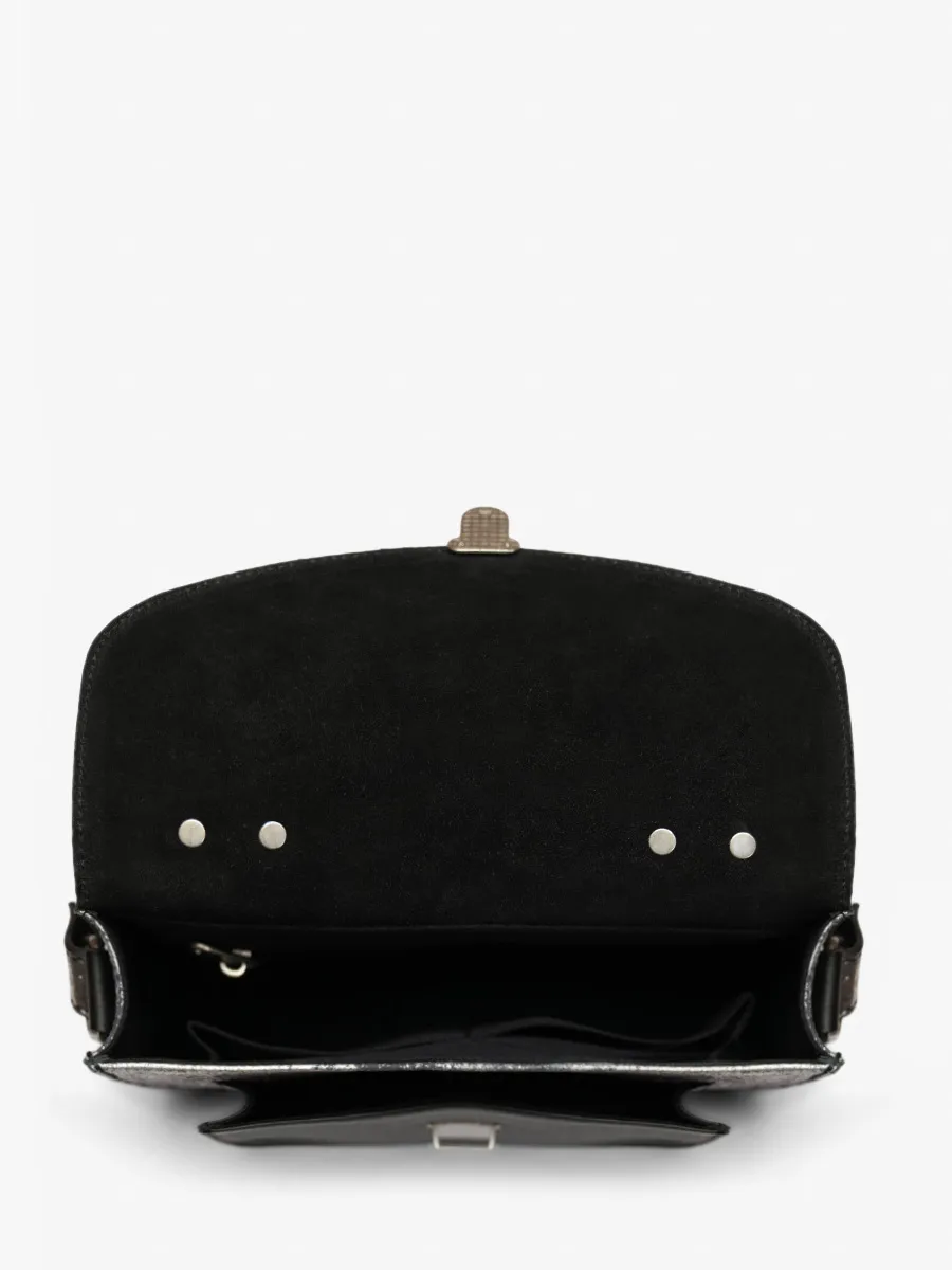 HOLOGRAPHIC LEATHER HANDBAG Mademoiselle George - Galaxy
