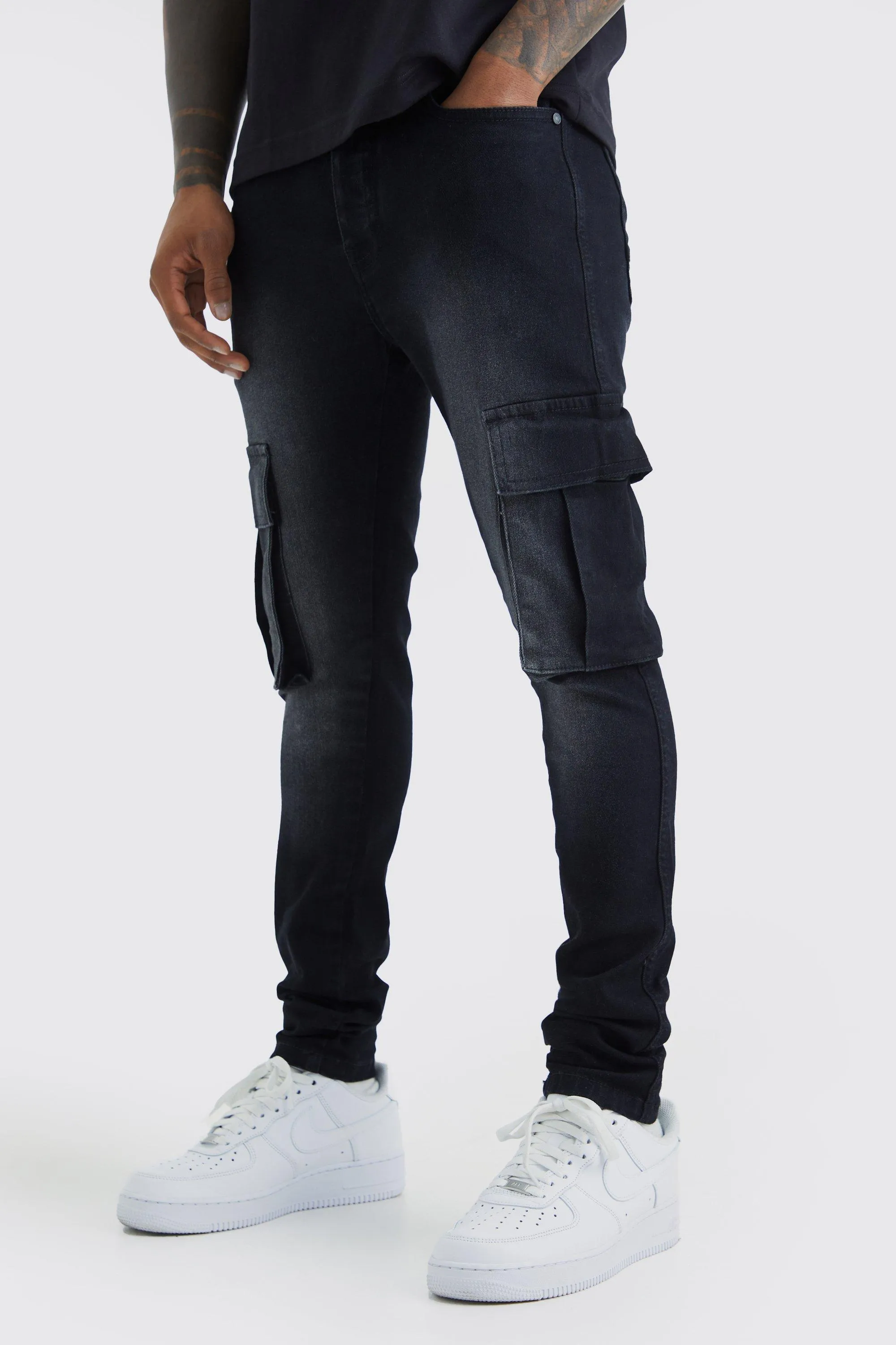Jean cargo super skinny