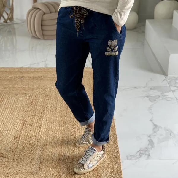 Jean jogg Rita bleu