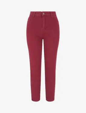 Jean uni taille haute