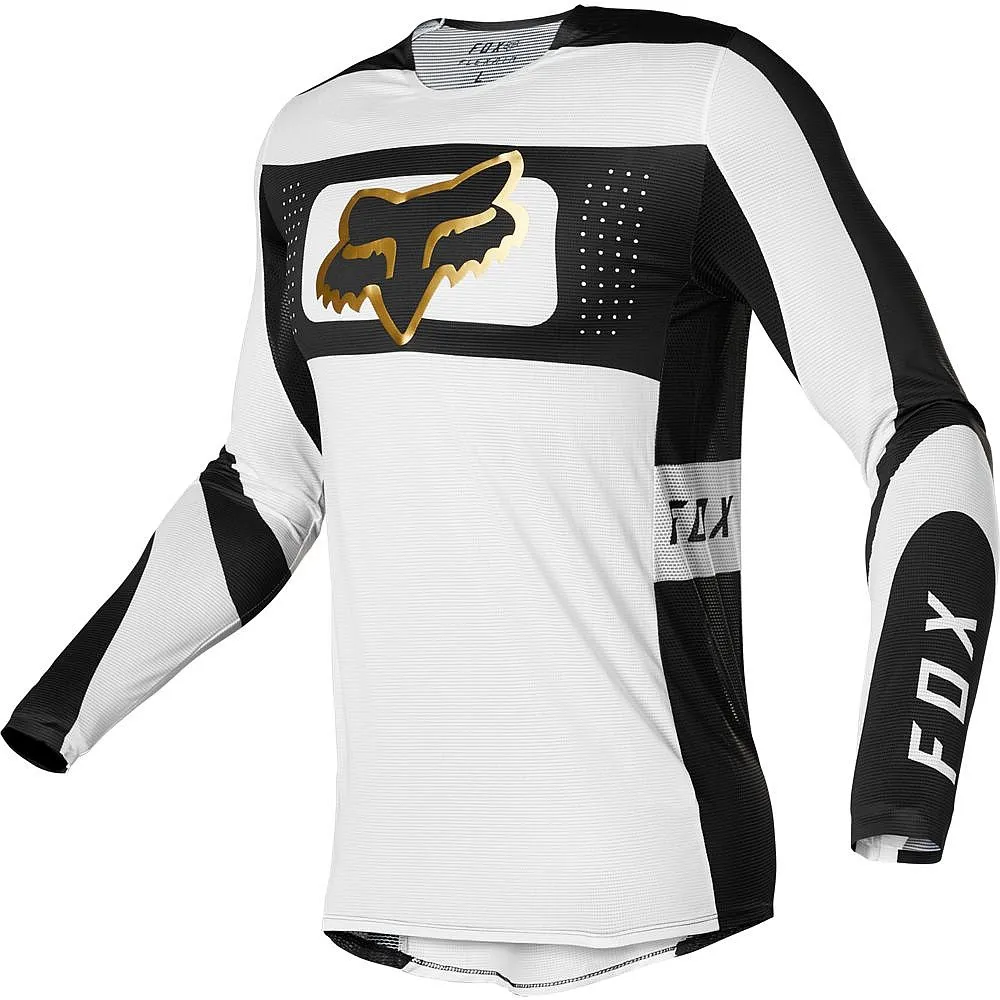 jersey Fox Flexair Mirer Jersey LS - White/Black - men´s