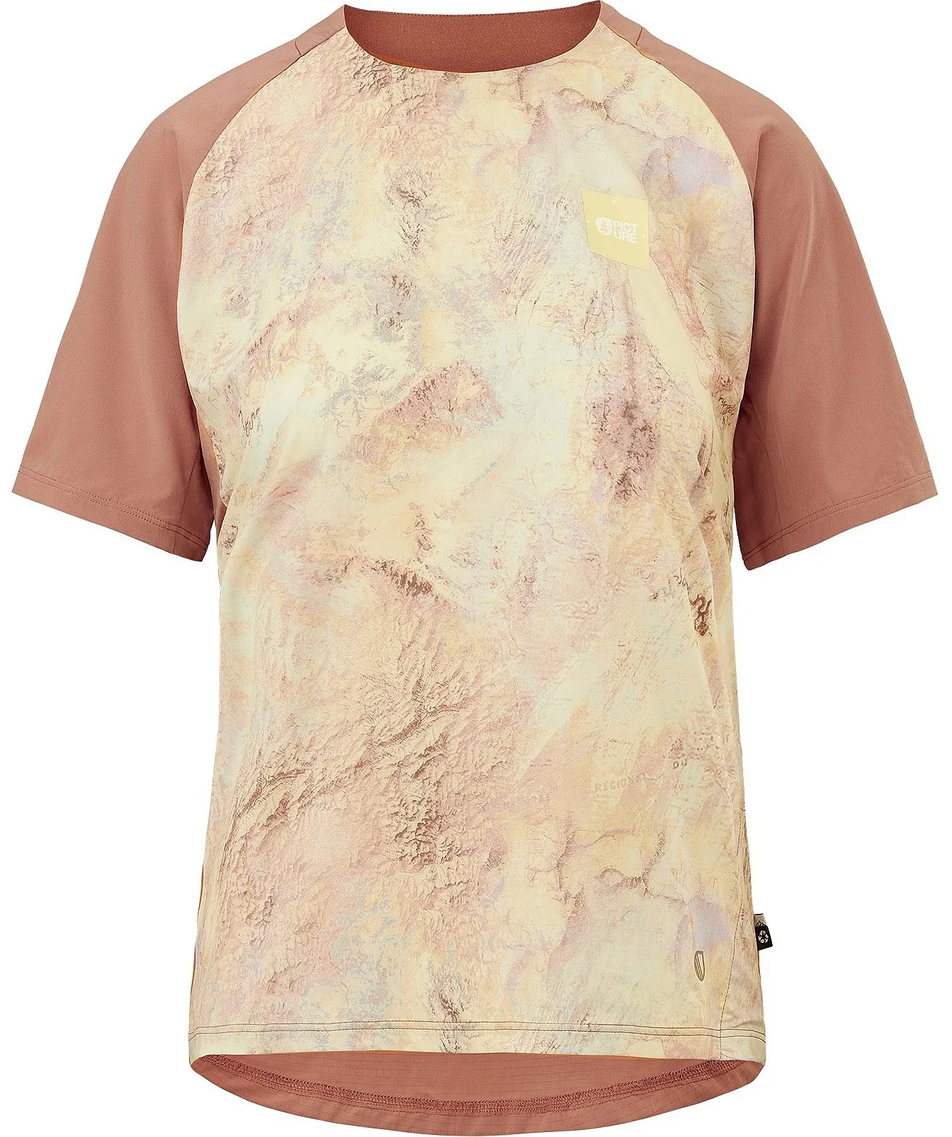jersey Picture Ice Flow Print - Geology Cream - women´s