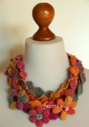 Kit tricot collier Ninon version Mille Colori Socks and Lace Luxe