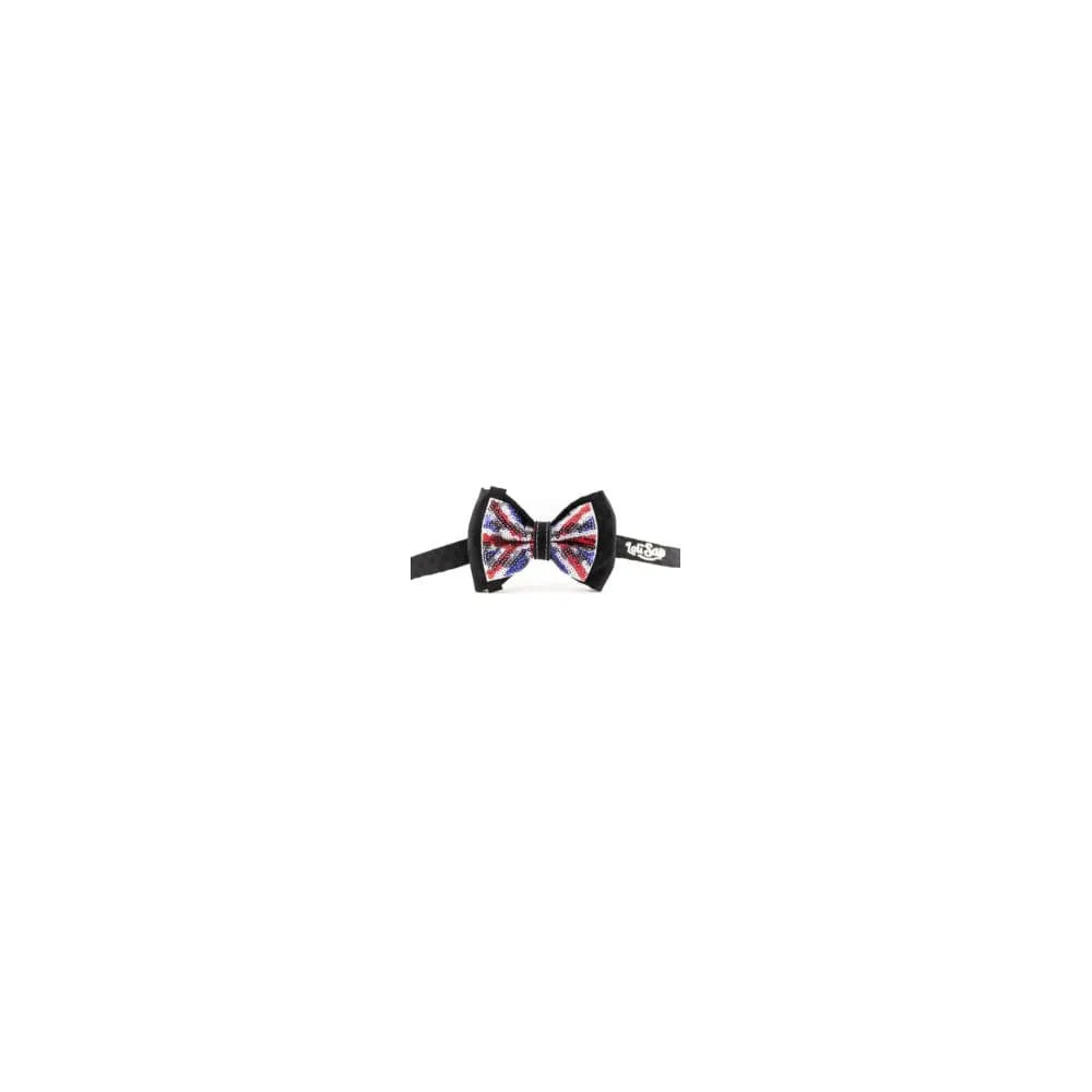 Noeud Papillon Homme noir drapeau anglais