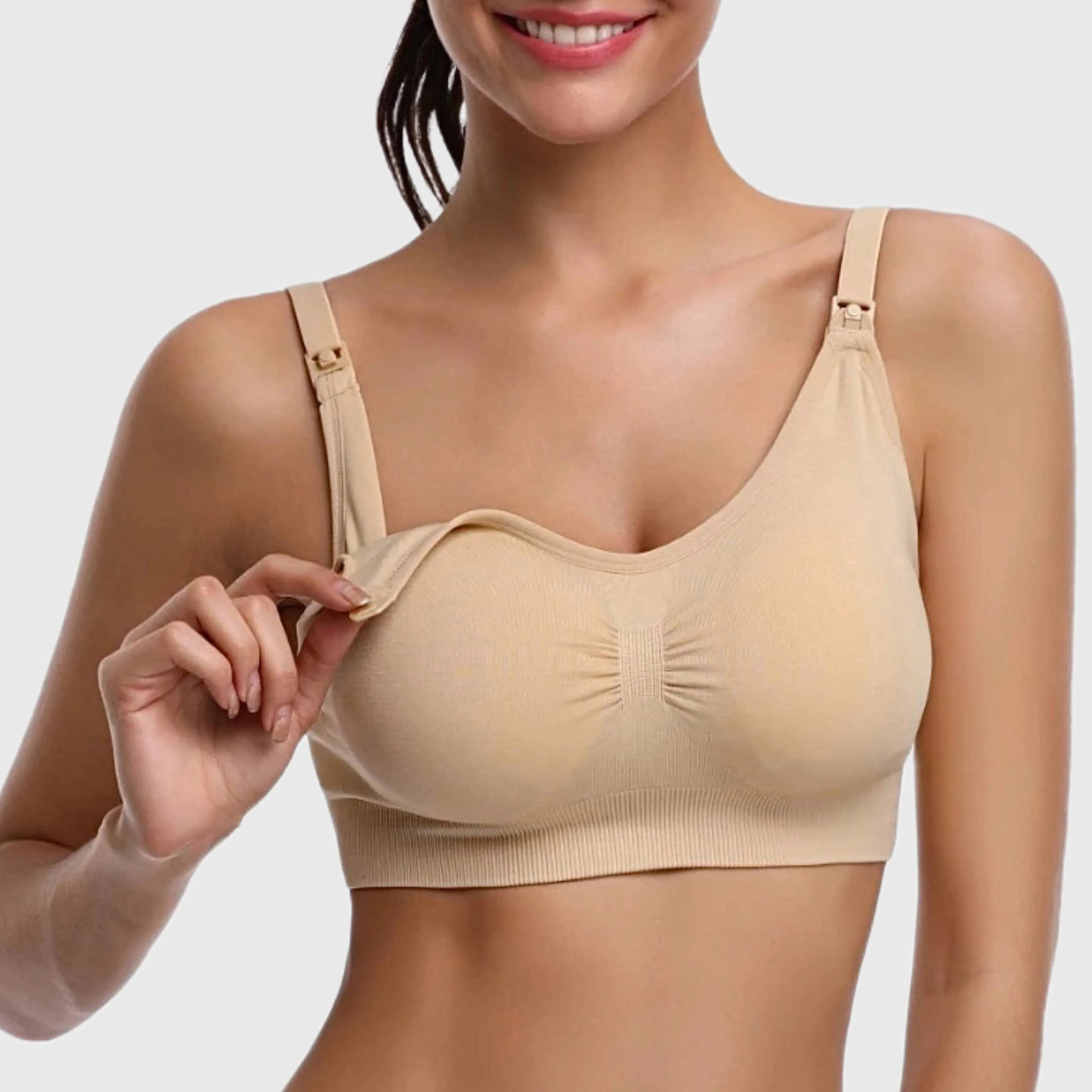 NuBra - Soutien-gorge d'allaitement sans couture à bonnets tombants