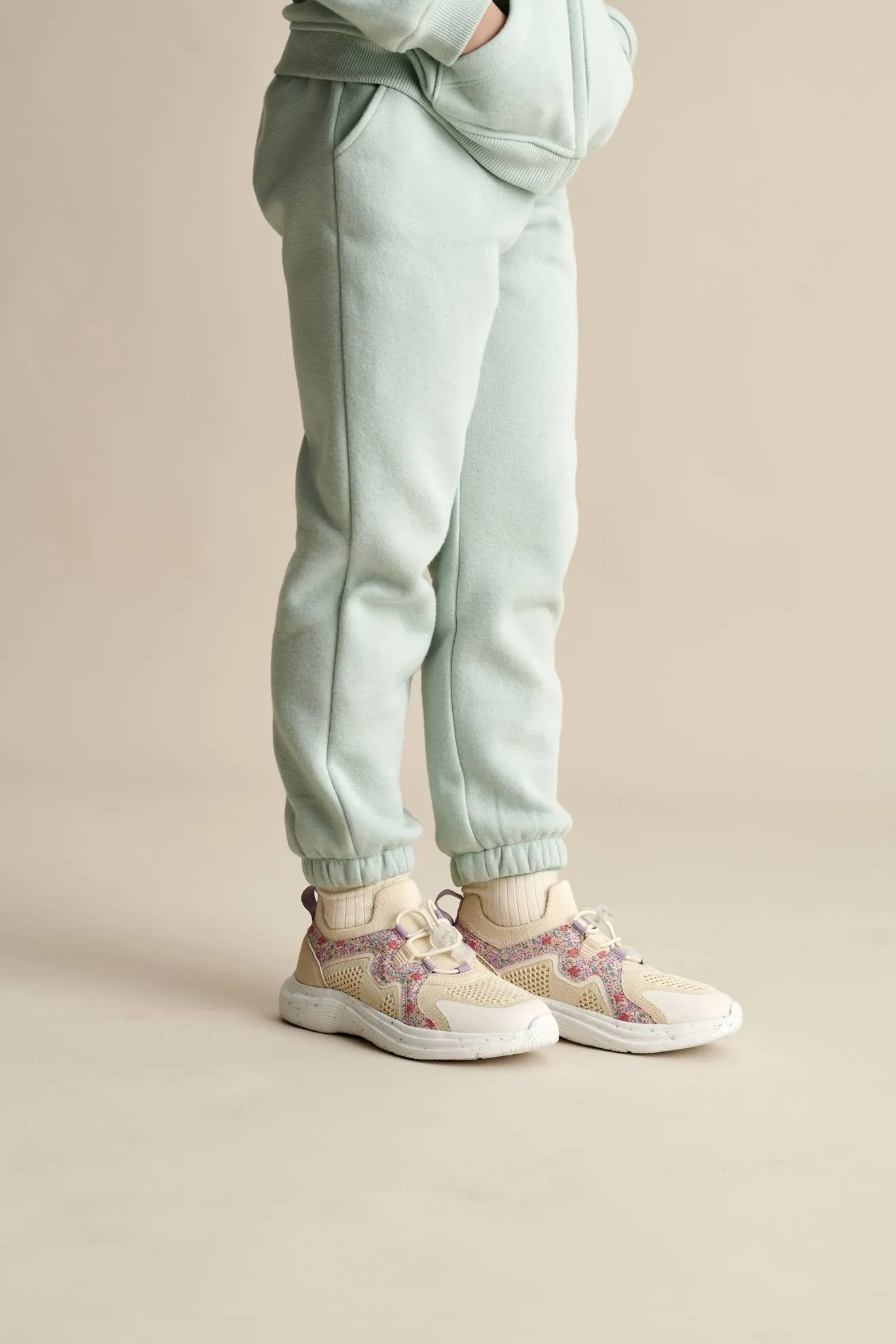 Pantalon jogging en molleton fille ceinture paperbag rose bonbon - Vertbaudet