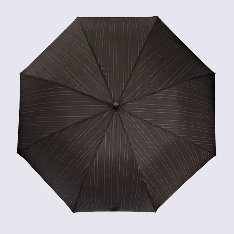 Parapluie Isotoner, parapluie X-TRA SOLIDE homme rayure surpiquée| Igert Chausseur&Maroquinier