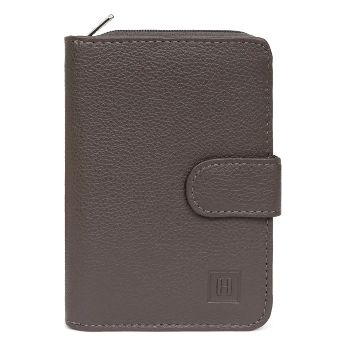 Portefeuille Cuir CONFORT Taupe Elise  | 3 Suisses