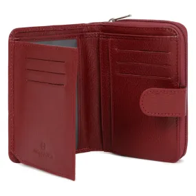 Portefeuille Cuir REPUBLIQUE Carmin Lana | 3 Suisses