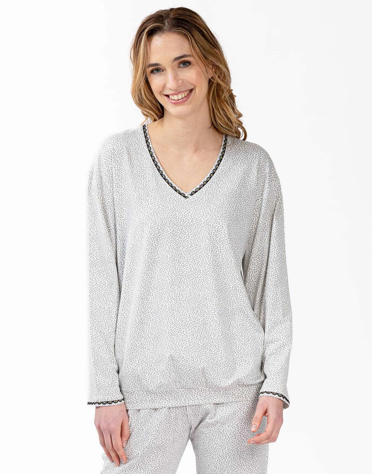 Pyjama en jersey gris FOREVER 602 gris