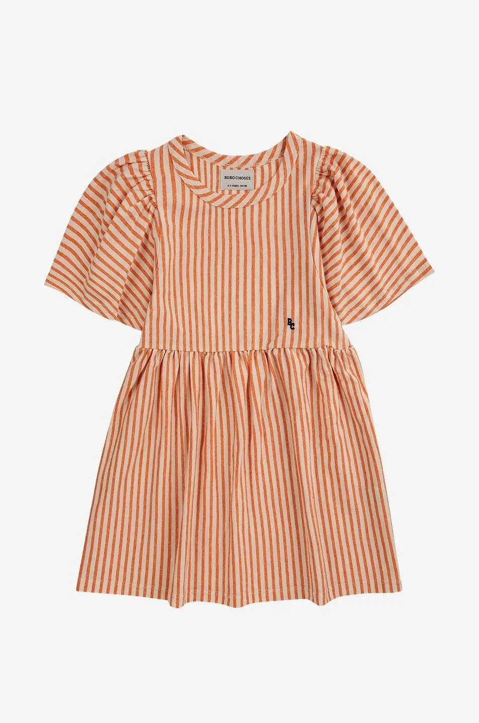 Robe évasée fille en jersey Vertical Stripes