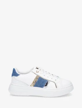 Sneakers à bandes contrastantes