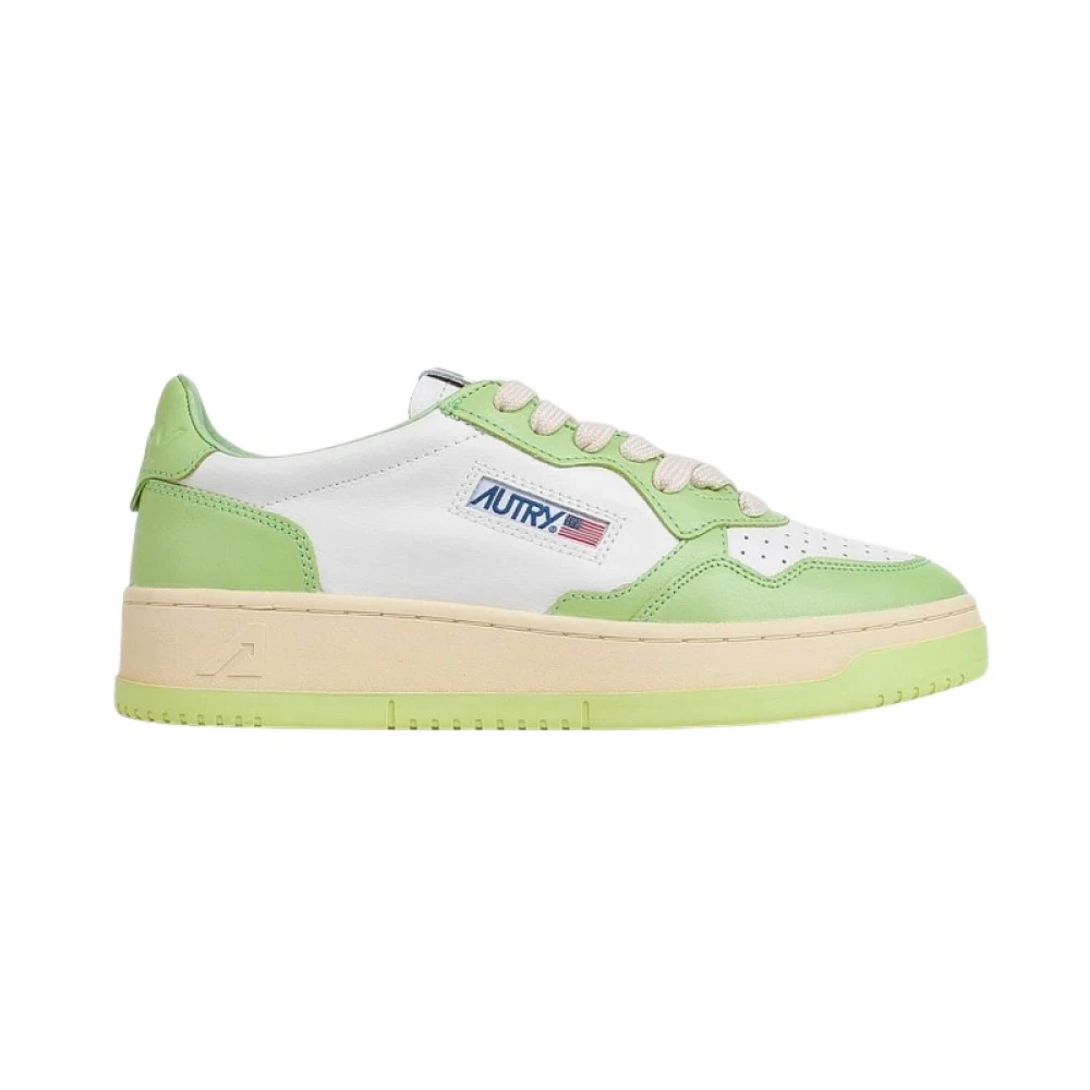 Sneakers Blanches et Lime Combinées