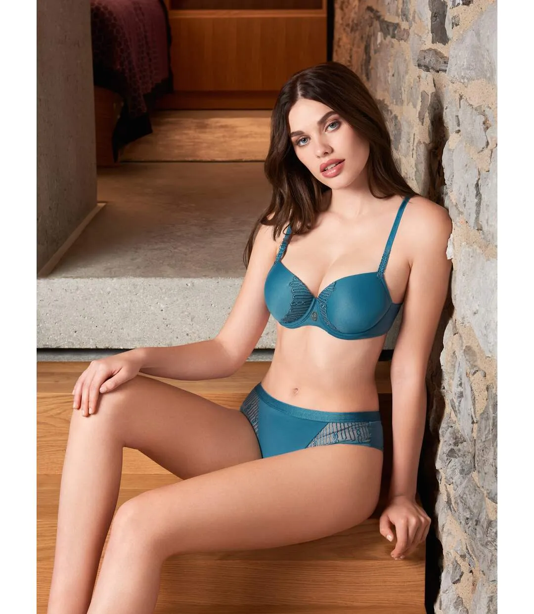 Soutien-gorge préformé Ivonne bonnets B à E Lisca