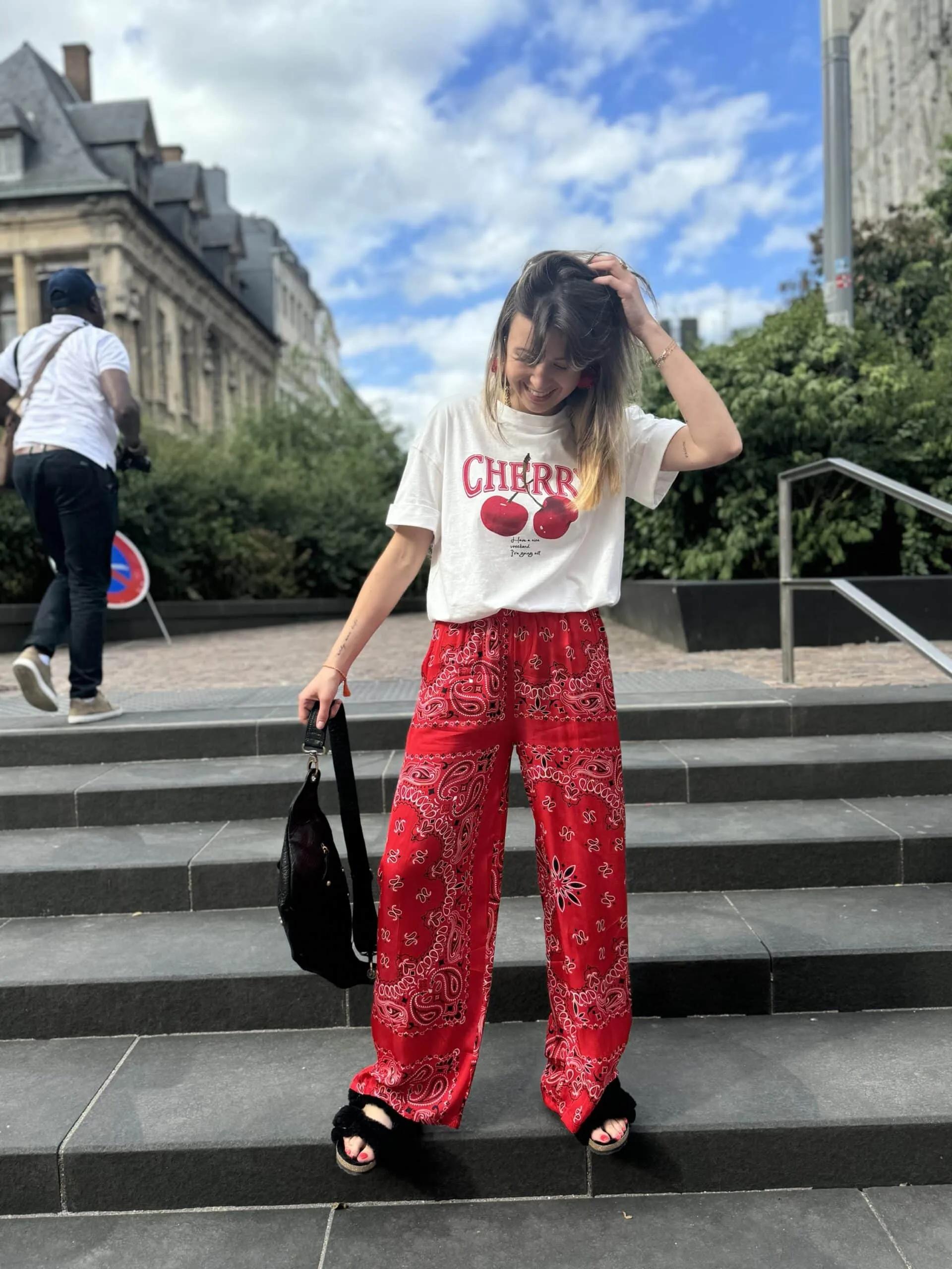 T-shirt cerise | Concept Store En Ligne | Jade & Lisa