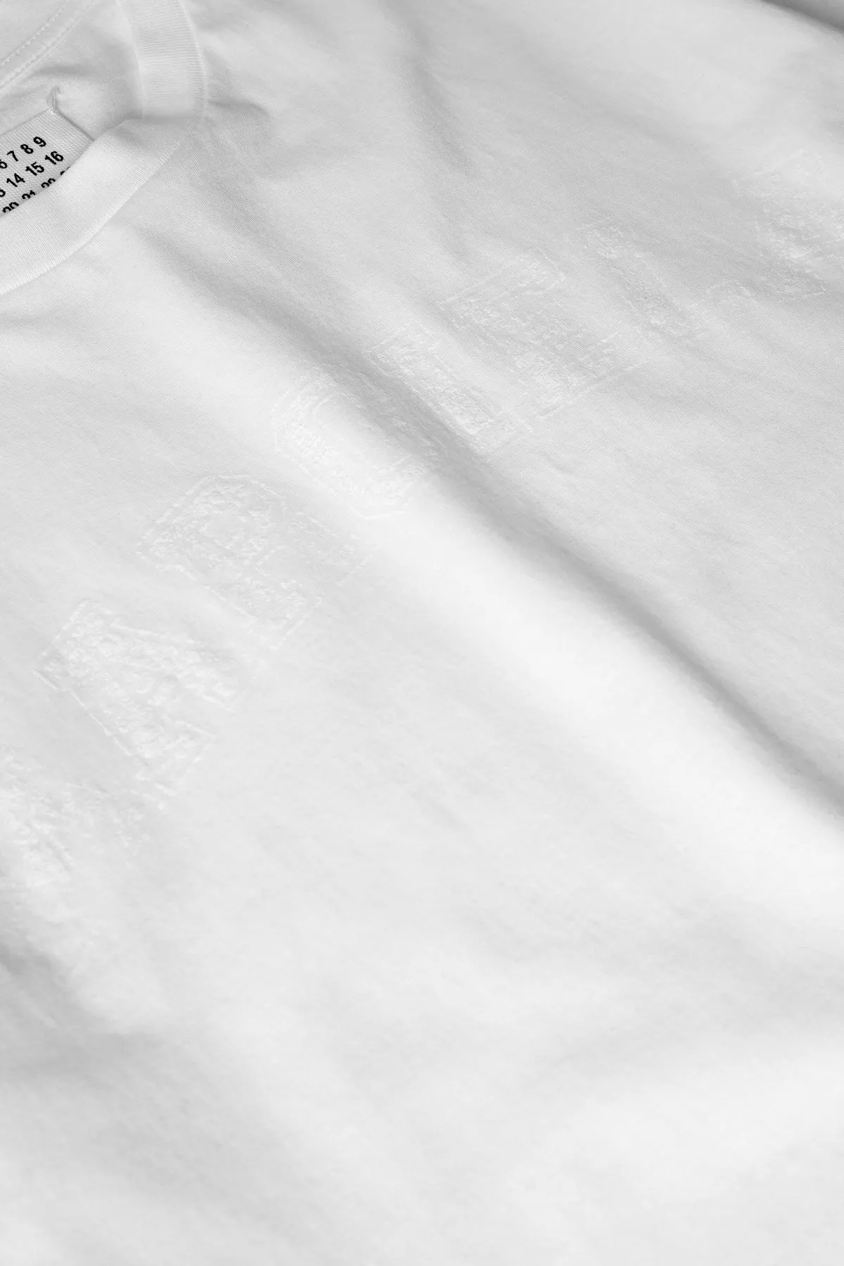 T-SHIRT EN JERSEY DE COTON  LOGO BLANC