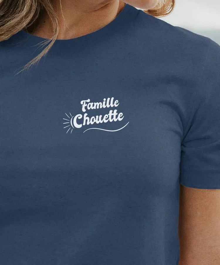 T-Shirt Famille Chouette face Pour femme