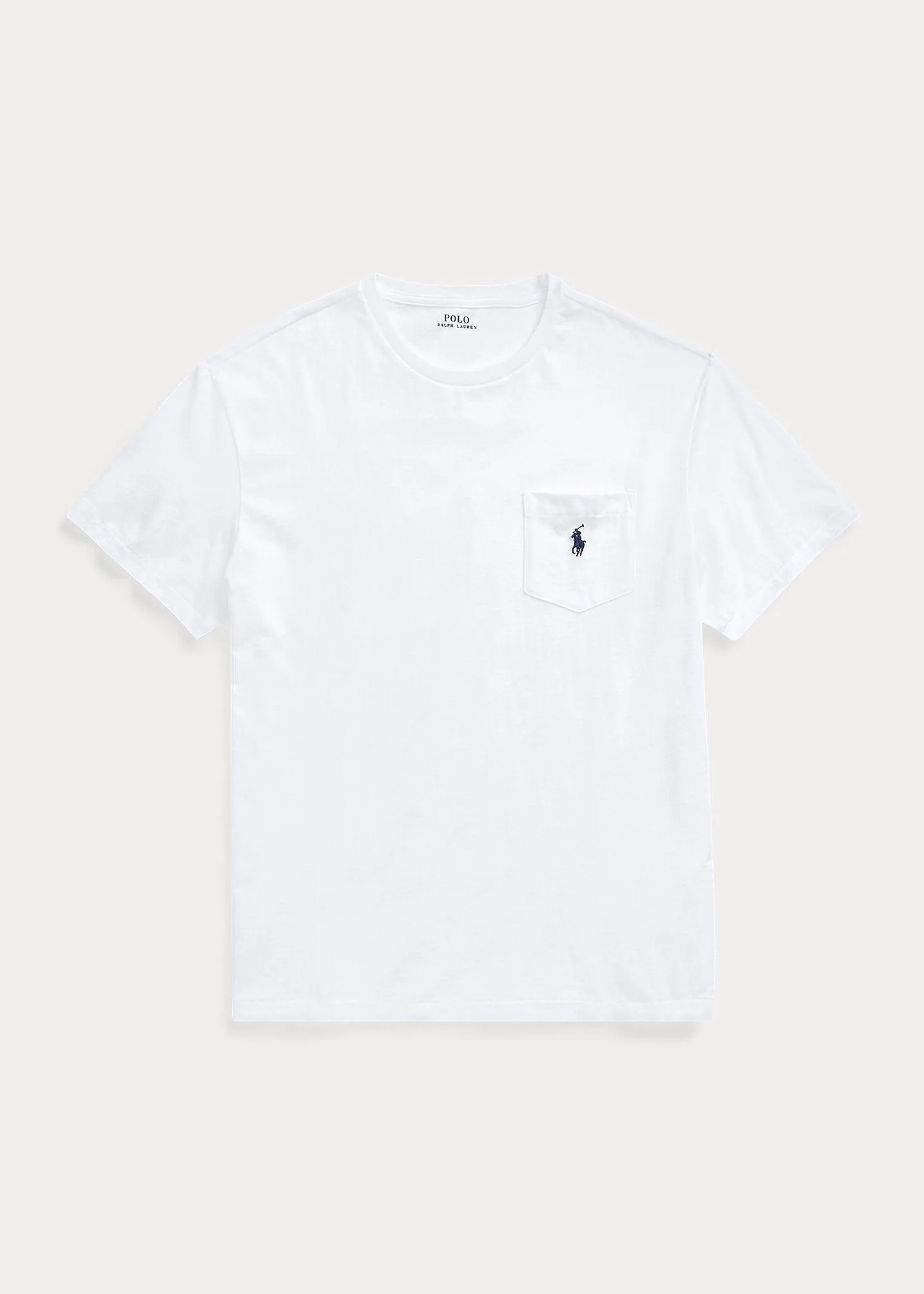 T-Shirt grande taille Ralph Lauren blanc en jersey de coton