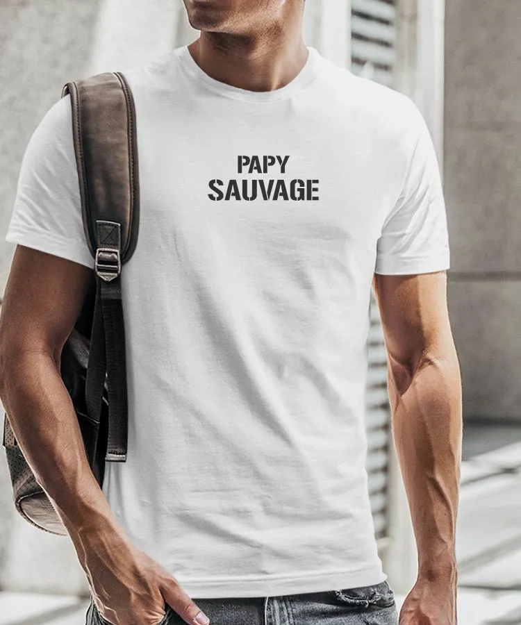 T-Shirt Papy sauvage Pour homme