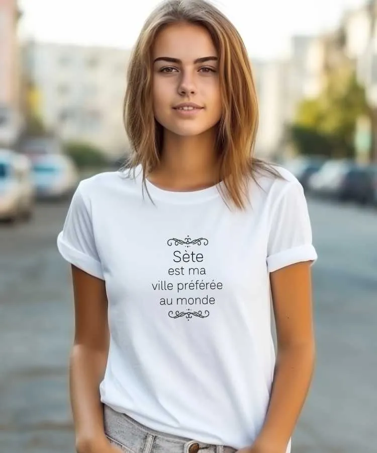 T-Shirt Sète est ma ville préférée au monde