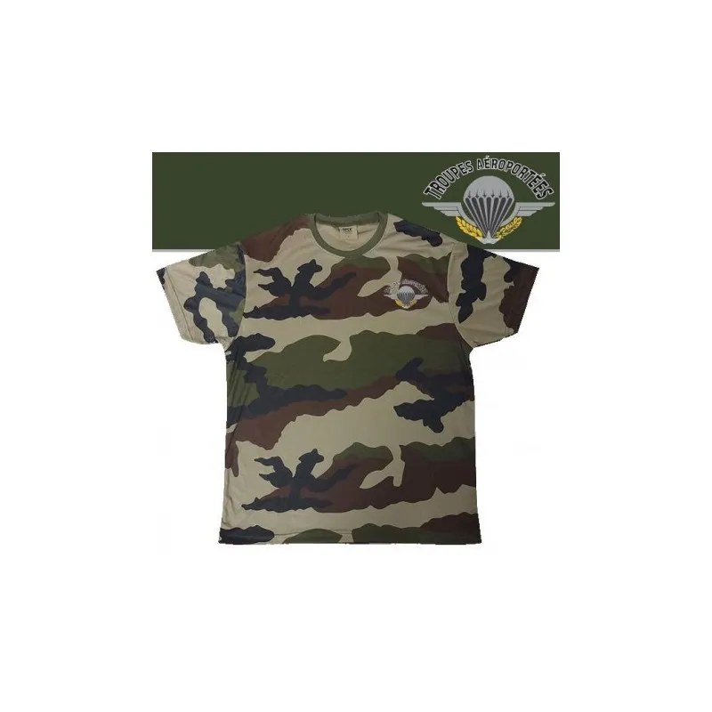 TEE SHIRT COOLDRY CAMOUFLAGE SERIGRAPHIE PARA