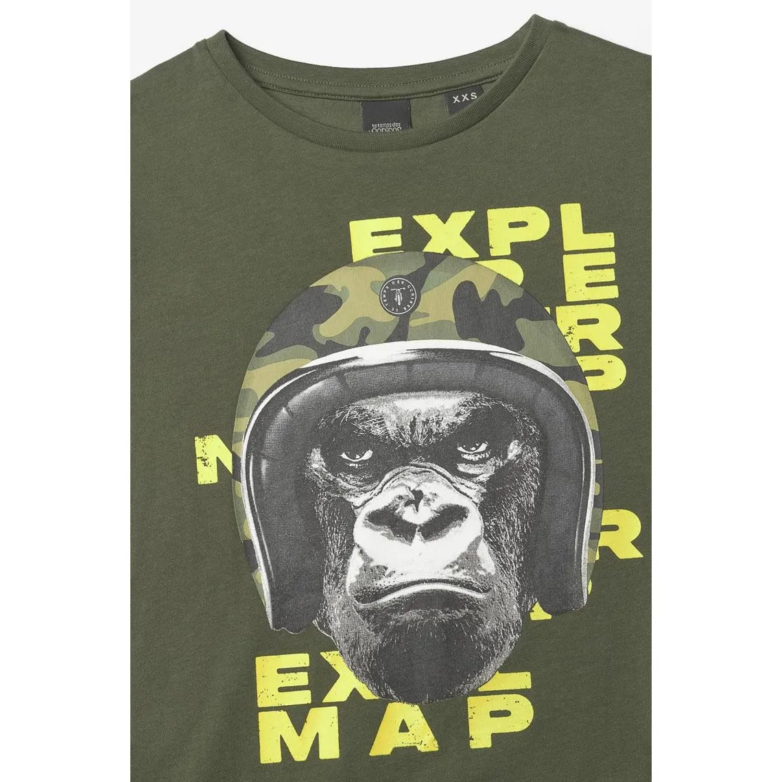 Tee-Shirt WUKOBO vert en coton | 3 Suisses