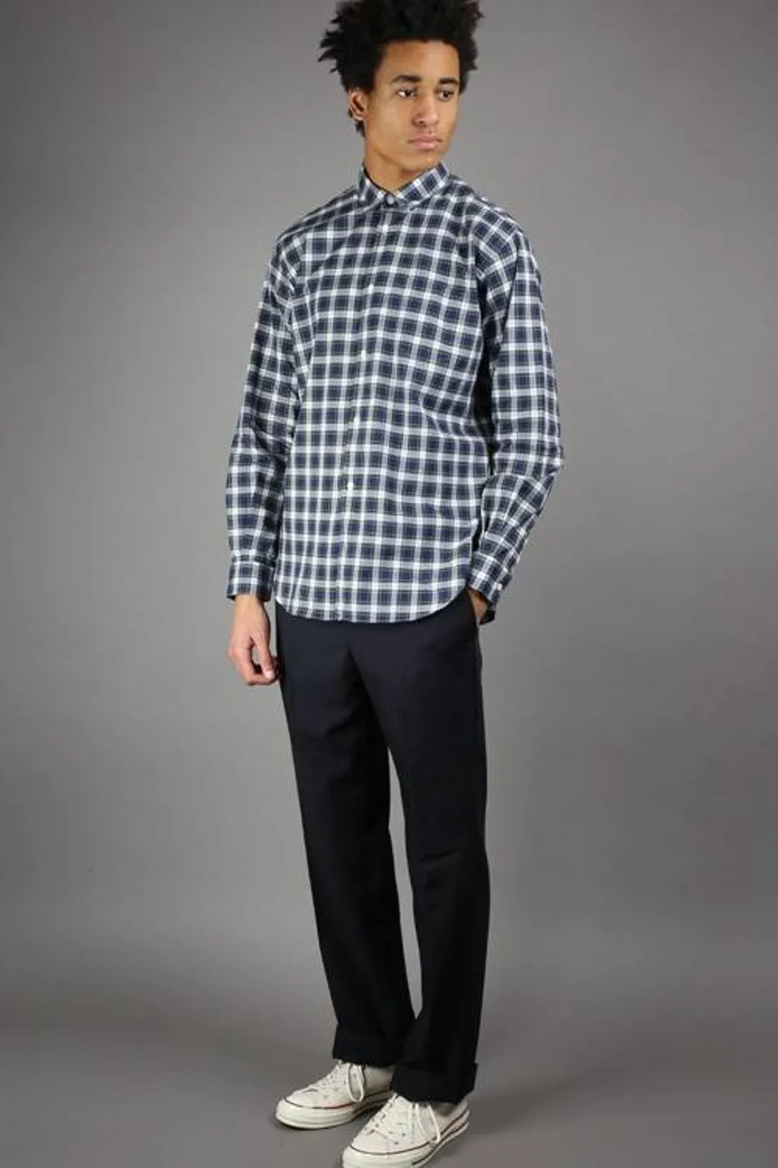 Tres bien Shirt tartan checks Green - GRADUATE STORE