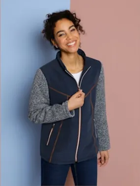 Veste détails contrastés